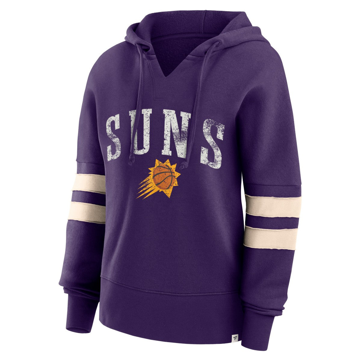 Phoenix Suns Women's Bold Move Dolman V-Neck High Hip Hoodie Purple