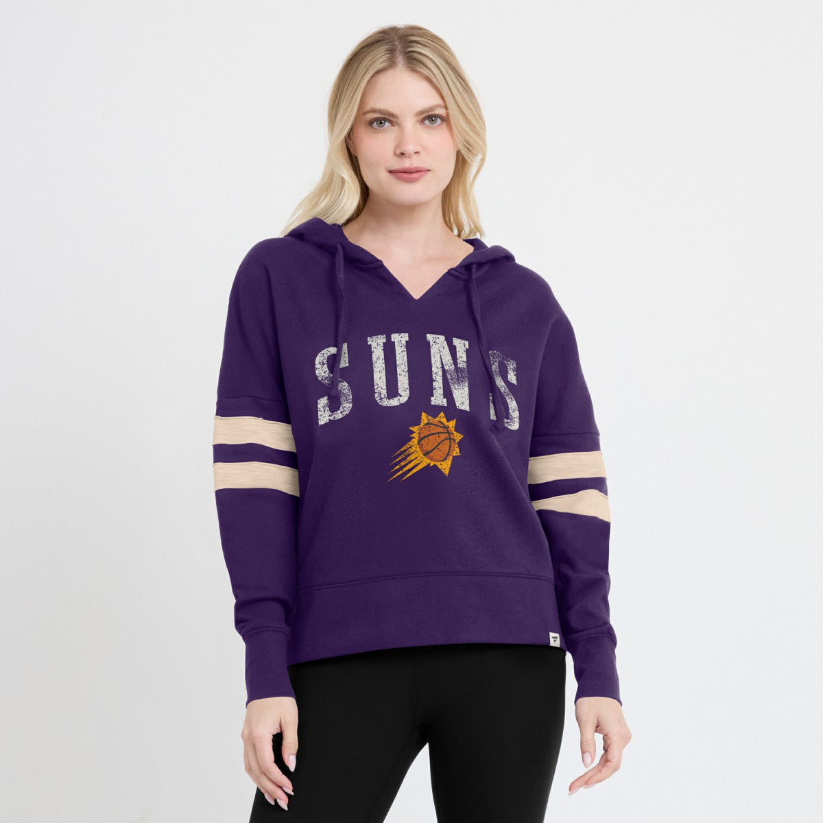 Phoenix Suns Women's Bold Move Dolman V-Neck High Hip Hoodie Purple