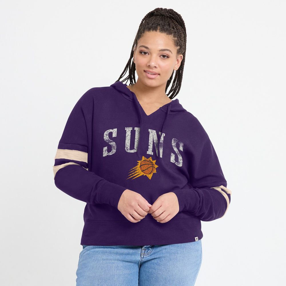 Phoenix Suns Women's Bold Move Dolman V-Neck High Hip Hoodie Purple