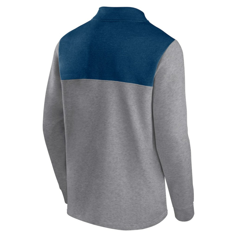 NHL Seattle Kraken Fanatics Launch It Quarter-Zip Jacket - Heather Gray