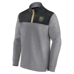 NHL Vegas Golden Knights Fanatics Launch It Quarter-Zip Jacket - Heather Gray