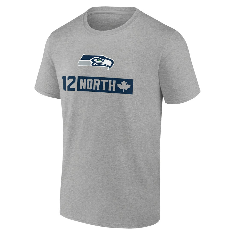 Seattle Seahawks 12 North T-Shirt Heather Gray