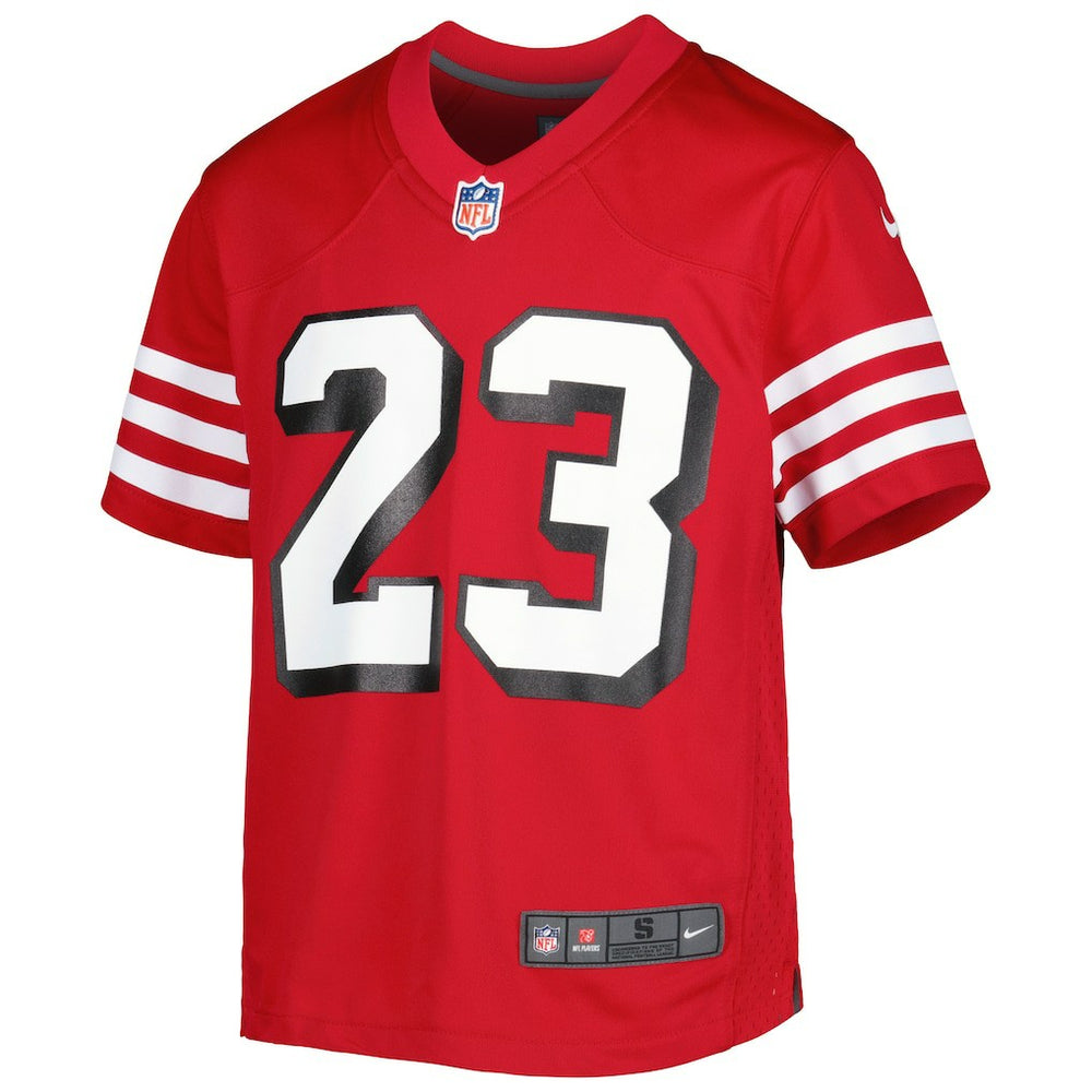 Christian McCaffrey San Francisco 49ers Youth Game Jersey Scarlet