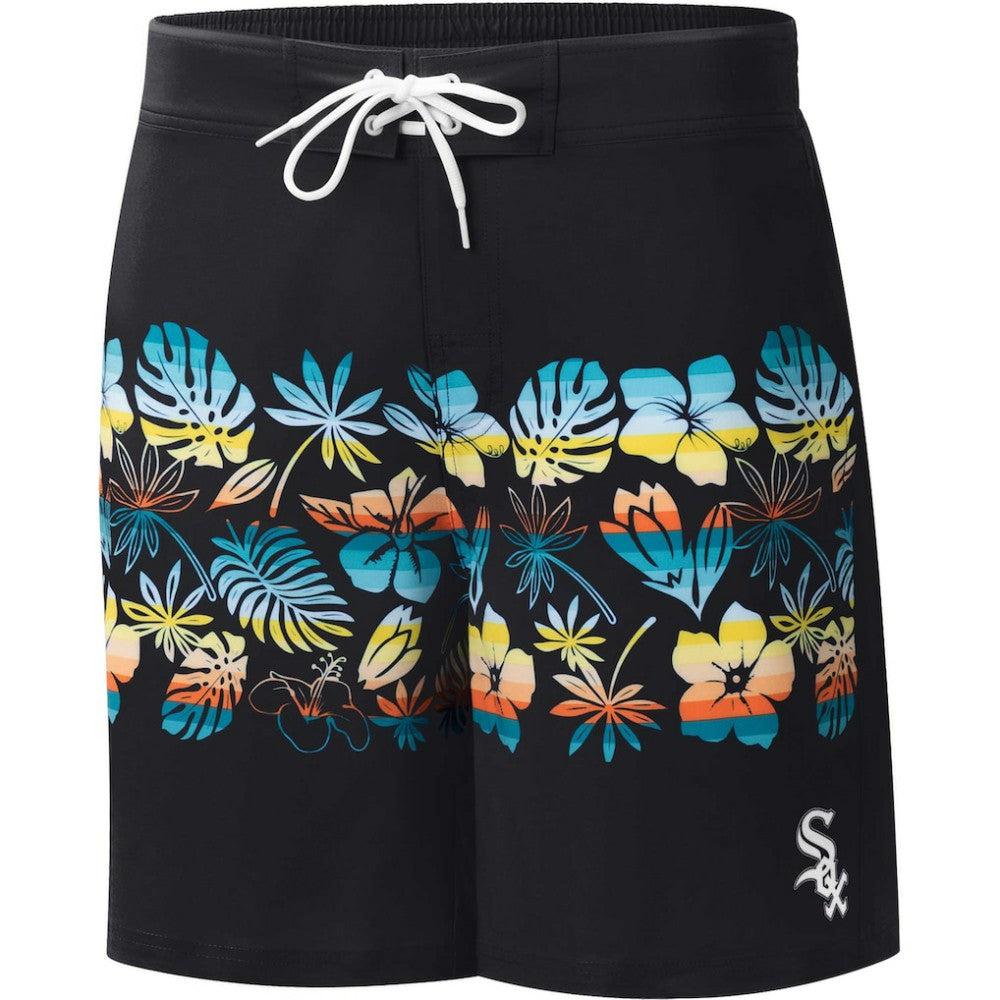 Chicago White Sox G-III Sports by Carl Banks Breeze Volley Swim Shorts - Black Shorts
