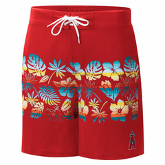 Los Angeles Angels G-III Sports by Carl Banks Breeze Volley Swim Shorts - Red Shorts