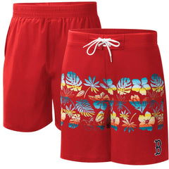 Boston Red Sox G-III Sports by Carl Banks Breeze Volley Swim Shorts - Red Shorts