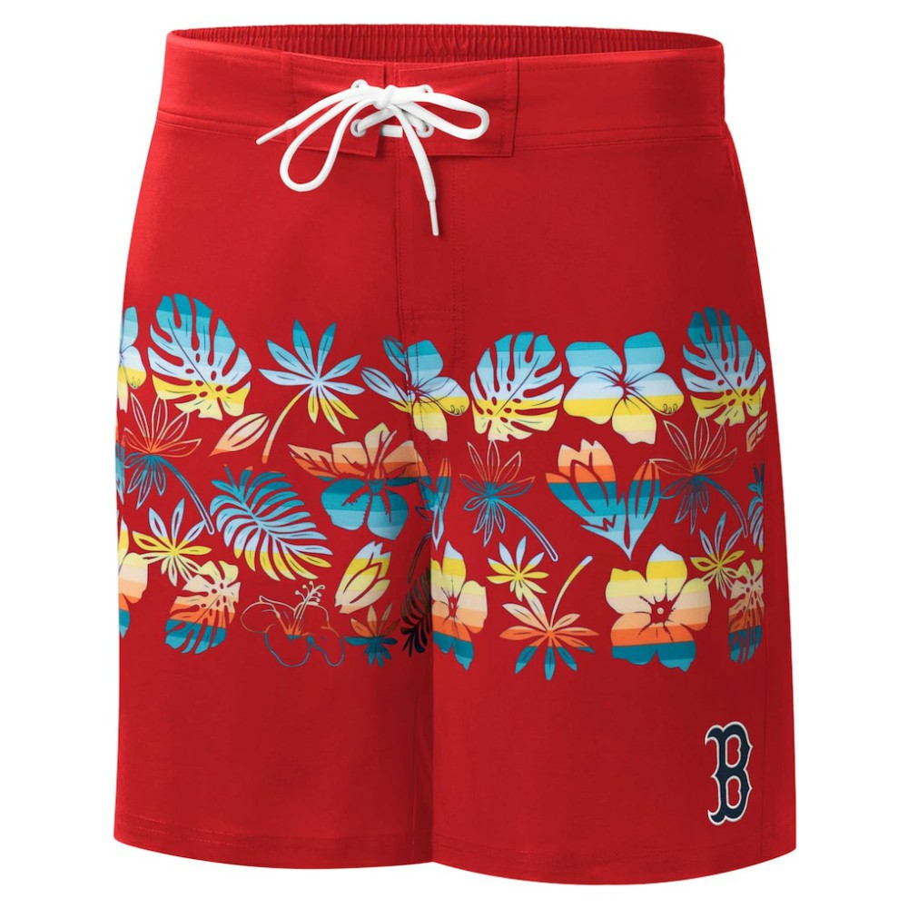 Boston Red Sox G-III Sports by Carl Banks Breeze Volley Swim Shorts - Red Shorts