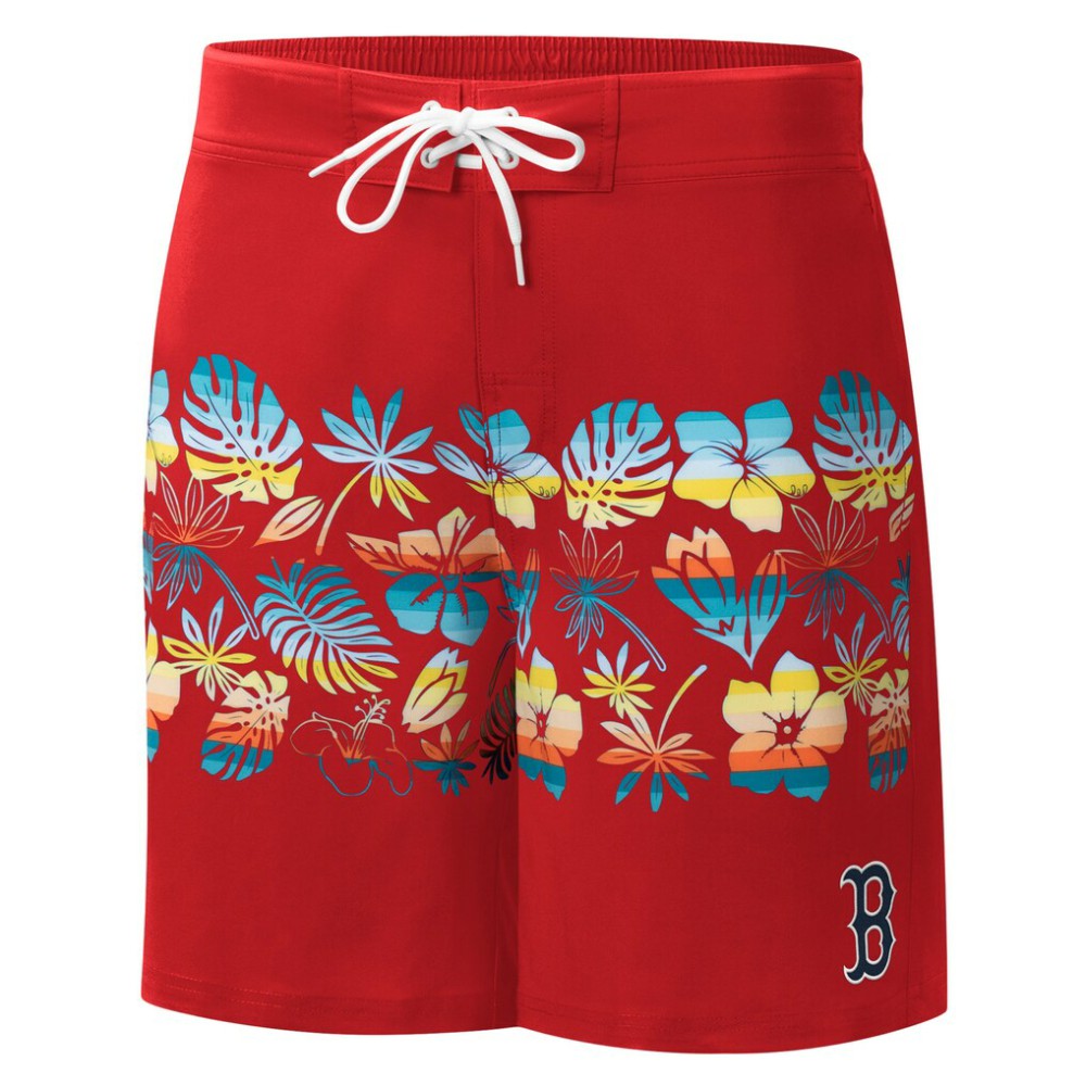 Boston Red Sox G-III Sports by Carl Banks Breeze Volley Swim Shorts - Red Shorts