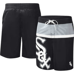 Chicago White Sox G-III Sports by Carl Banks Sea Wind Swim Shorts - Black Shorts