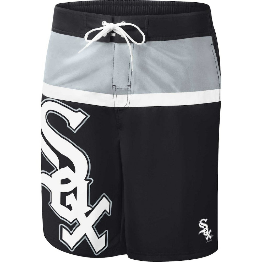 Chicago White Sox G-III Sports by Carl Banks Sea Wind Swim Shorts - Black Shorts