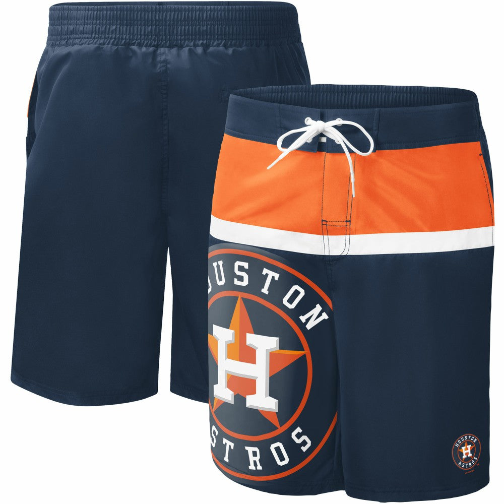 Houston Astros G-III Sports by Carl Banks Sea Wind Swim Shorts - Navy Shorts