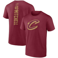 Donovan Mitchell Cleveland Cavaliers Playmaker Team Name & Number T-Shirt Wine