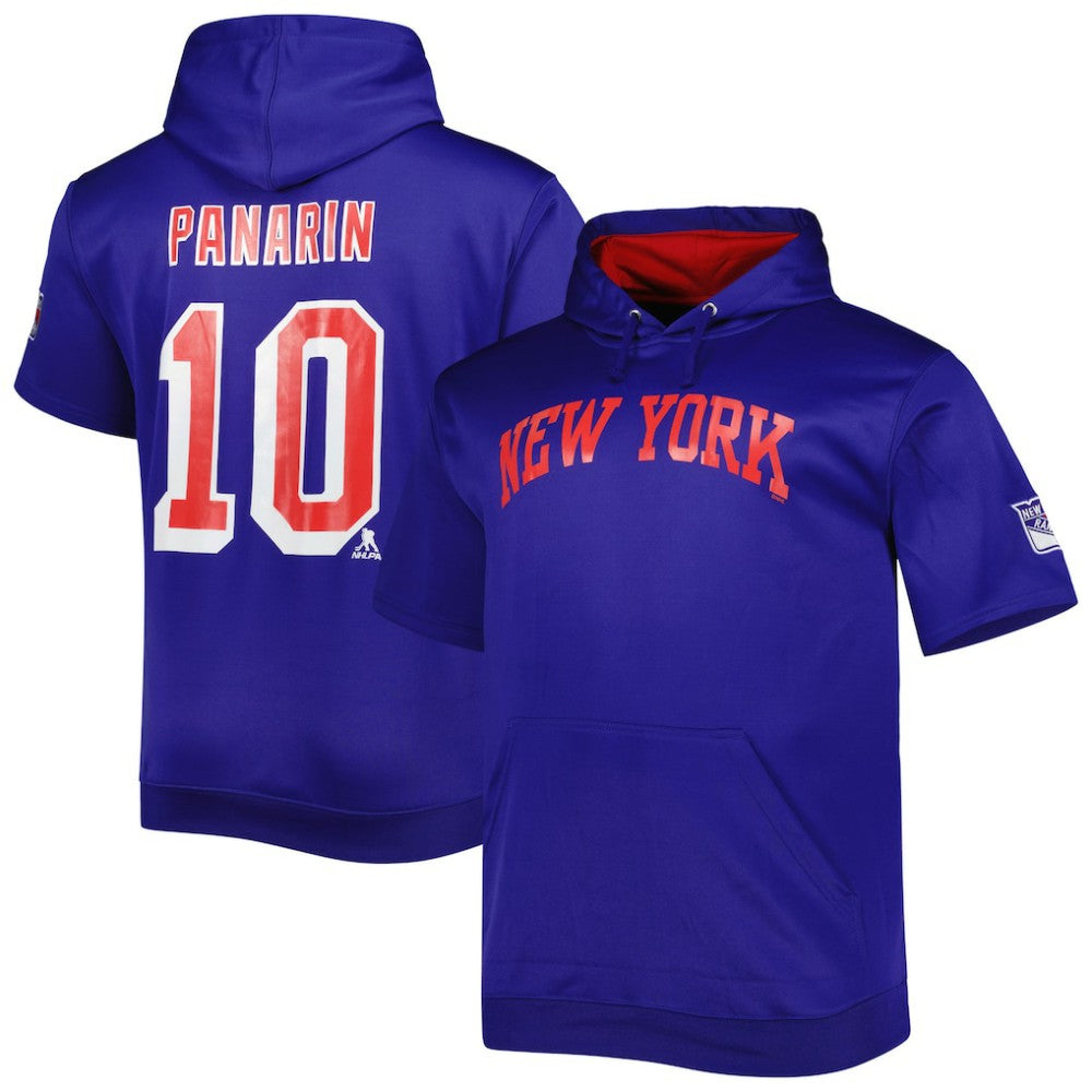 NHL Artemi Panarin New York Rangers Fanatics Big & Tall Name & Number Pullover Hoodie - Blue