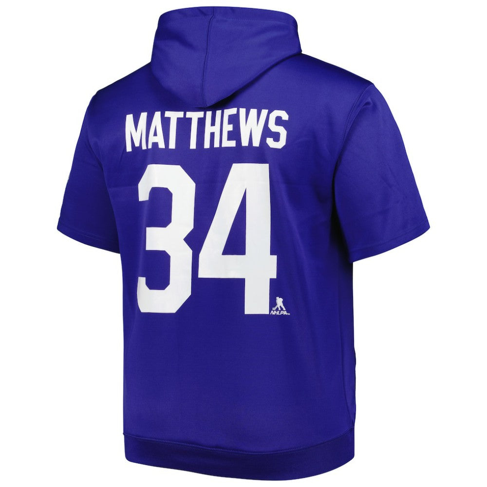 NHL Auston Matthews Toronto Maple Leafs Fanatics Big & Tall Name & Number Pullover Hoodie - Blue