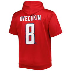 NHL Alexander Ovechkin Washington Capitals Fanatics Big & Tall Captain Patch Name & Number Pullover Hoodie - Red