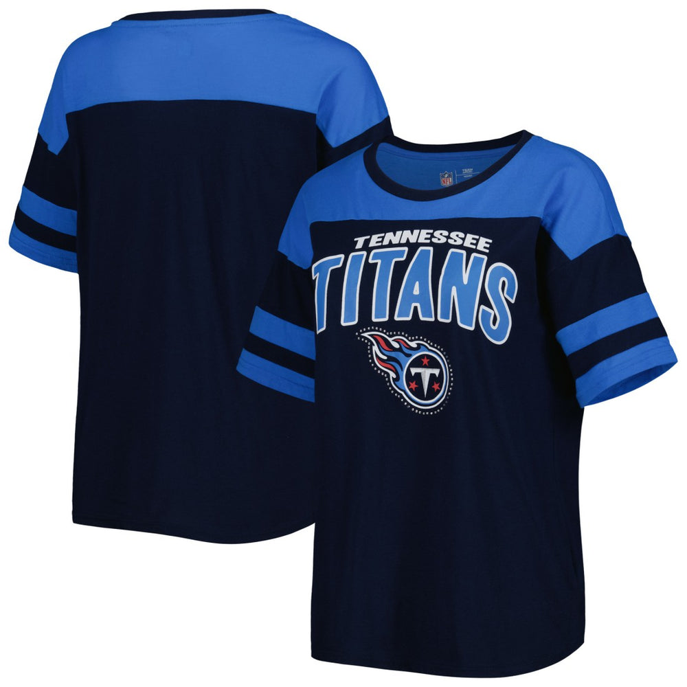Tennessee Titans G-III 4Her by Carl Banks Women's Play the Ball T-Shirt Navy/Light Blue