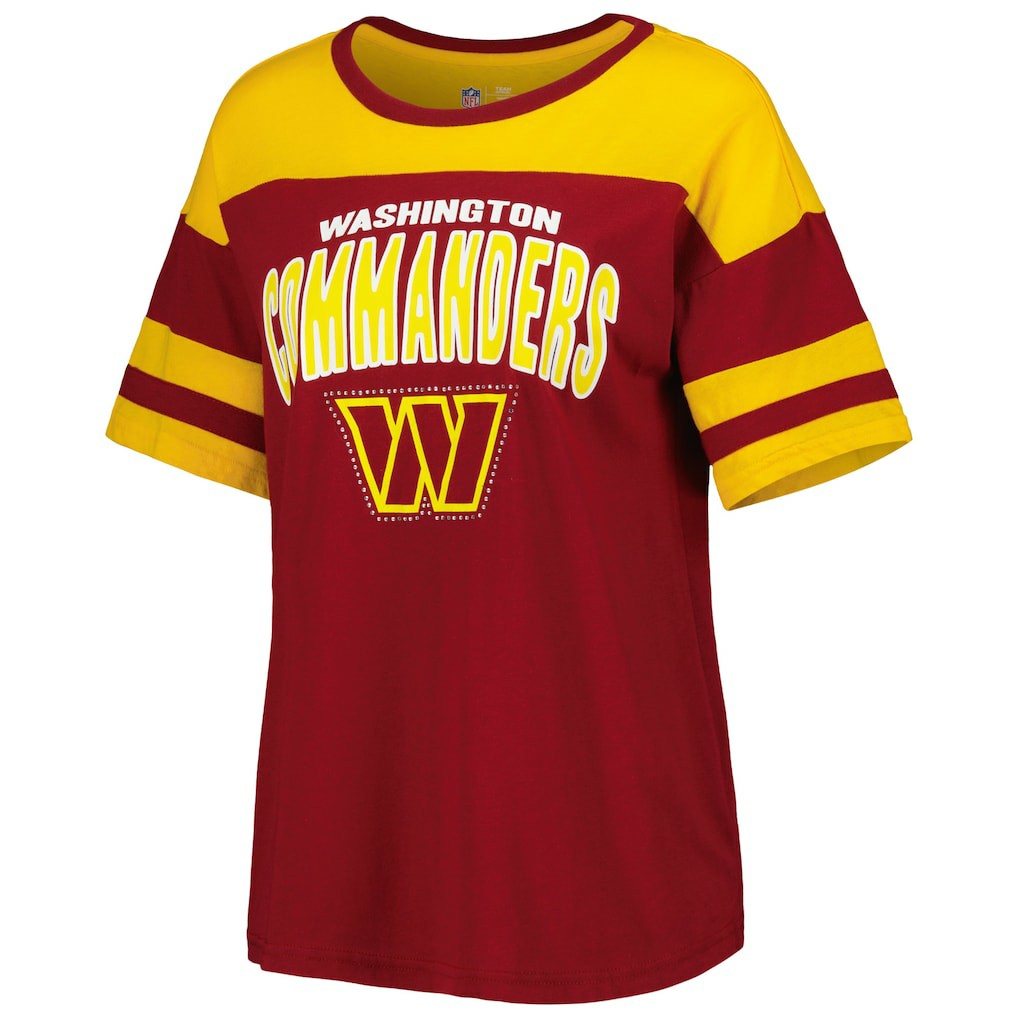 Washington Commanders G-III 4Her by Carl Banks Women's Play the Ball T-Shirt Burgundy/Gold