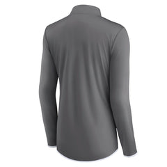 Dallas Cowboys Women's Corner Long Sleeve 1/4 Zip Top Gray