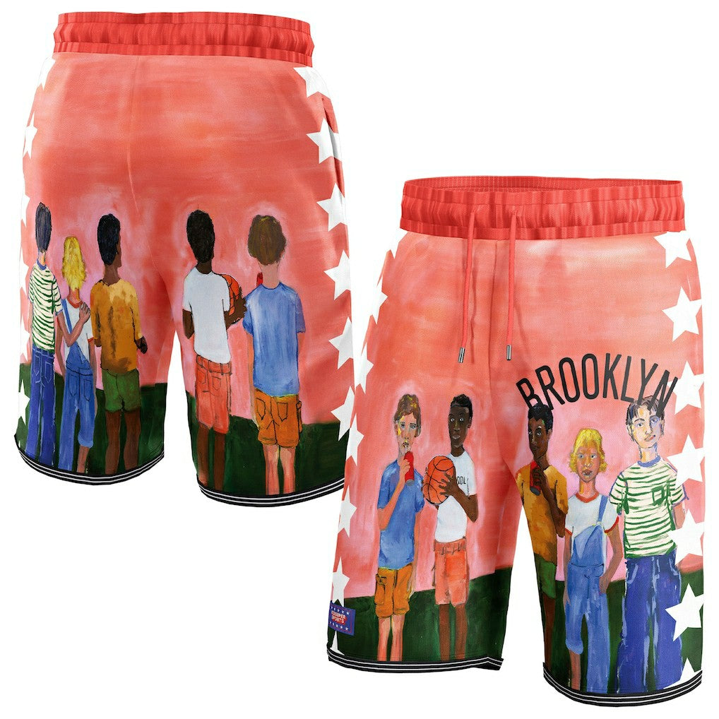 Brooklyn Nets NBA & KidSuper Studios Unisex Hometown Shorts Black