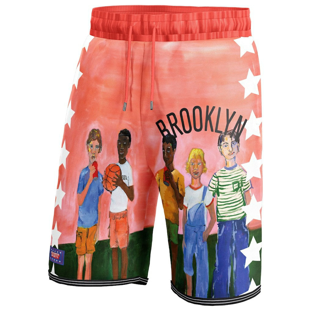 Brooklyn Nets NBA & KidSuper Studios Unisex Hometown Shorts Black
