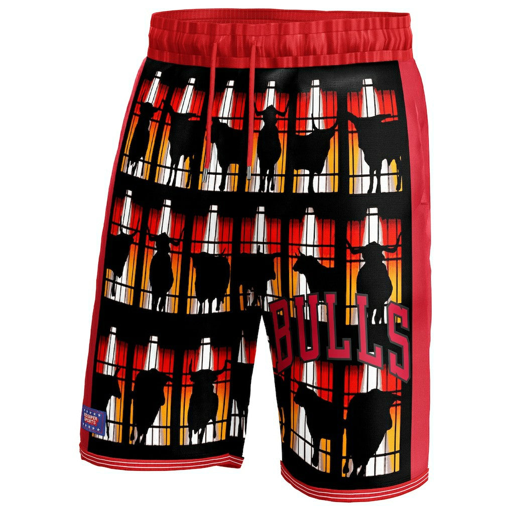 Chicago Bulls NBA & KidSuper Studios Unisex Hometown Shorts Red