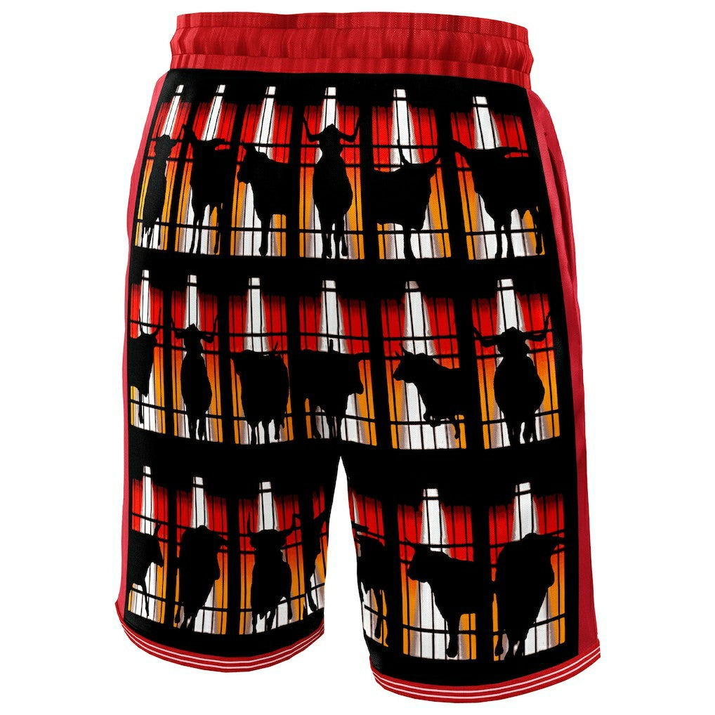 Chicago Bulls NBA & KidSuper Studios Unisex Hometown Shorts Red