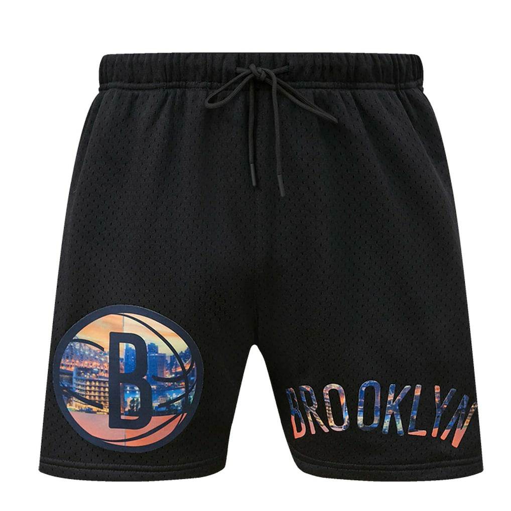 Brooklyn Nets Pro Standard City Scape Mesh Shorts Black
