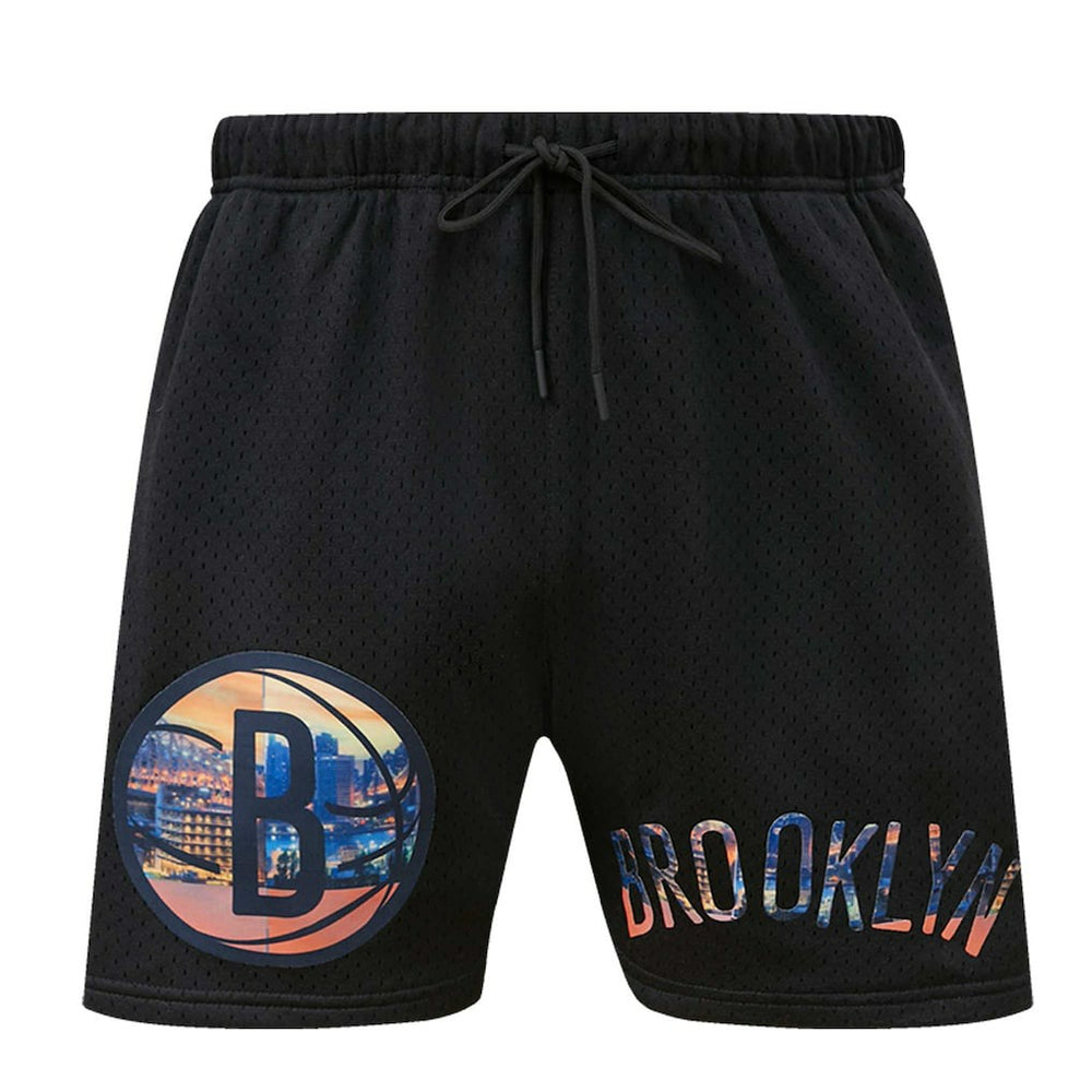 Brooklyn Nets Pro Standard City Scape Mesh Shorts Black