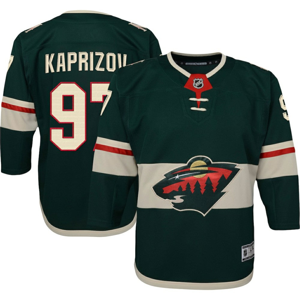 NHL Kirill Kaprizov Minnesota Wild Youth Home Premier Player Jersey - Green
