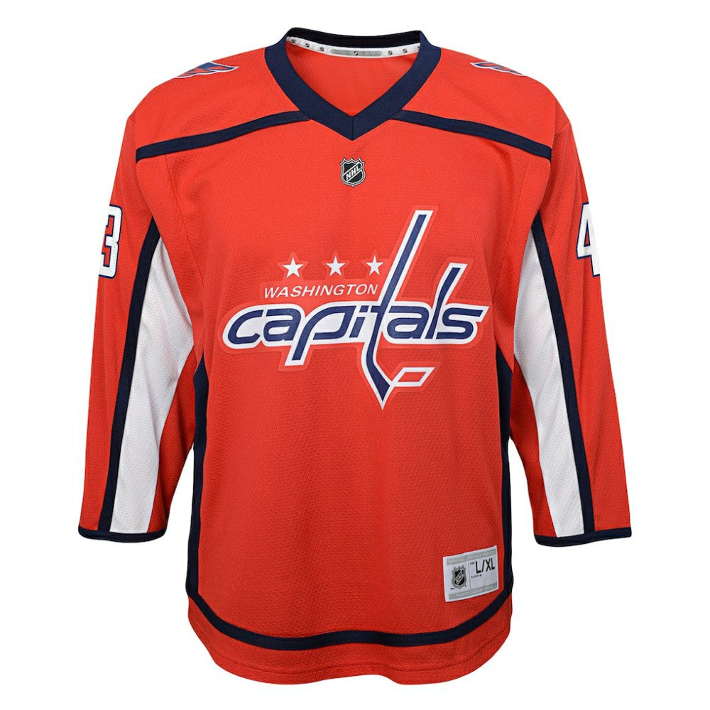 NHL Tom Wilson Washington Capitals Youth Home Replica Player Jersey - Red