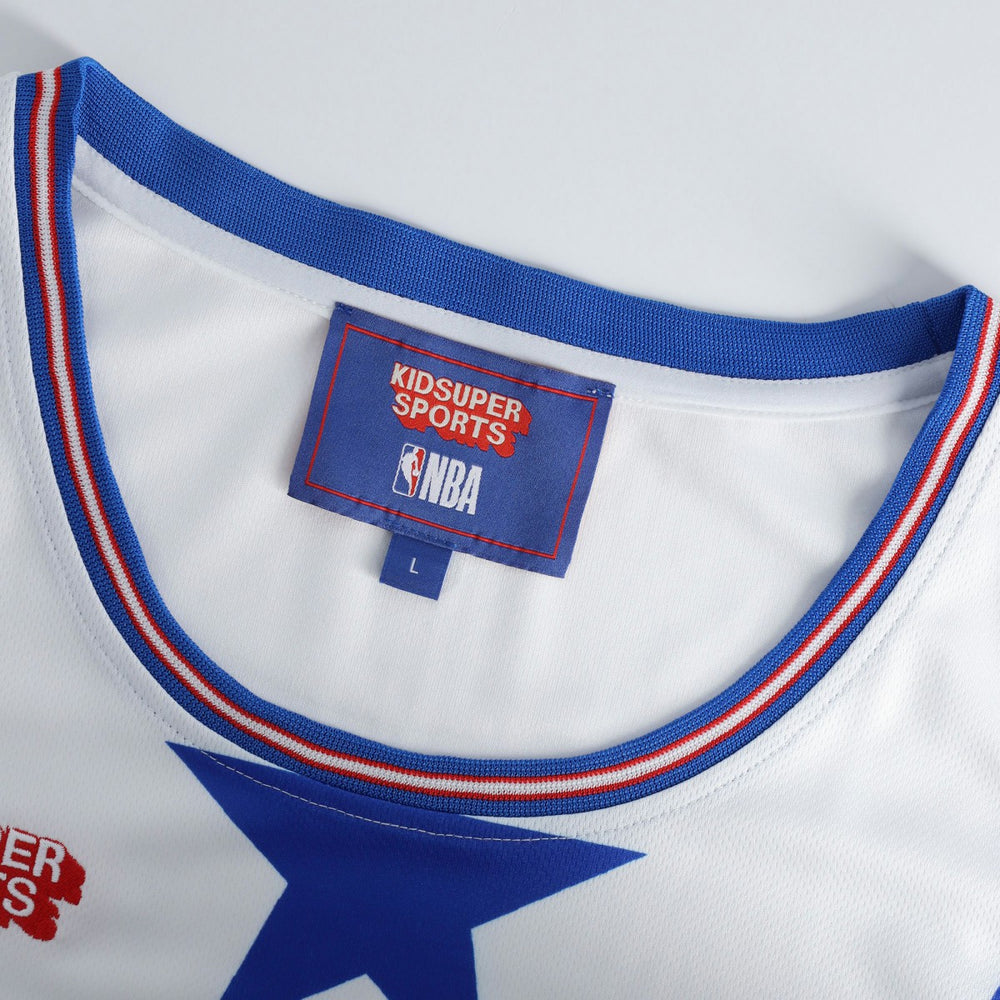 Philadelphia 76ers NBA & KidSuper Studios Unisex Hometown Jersey White