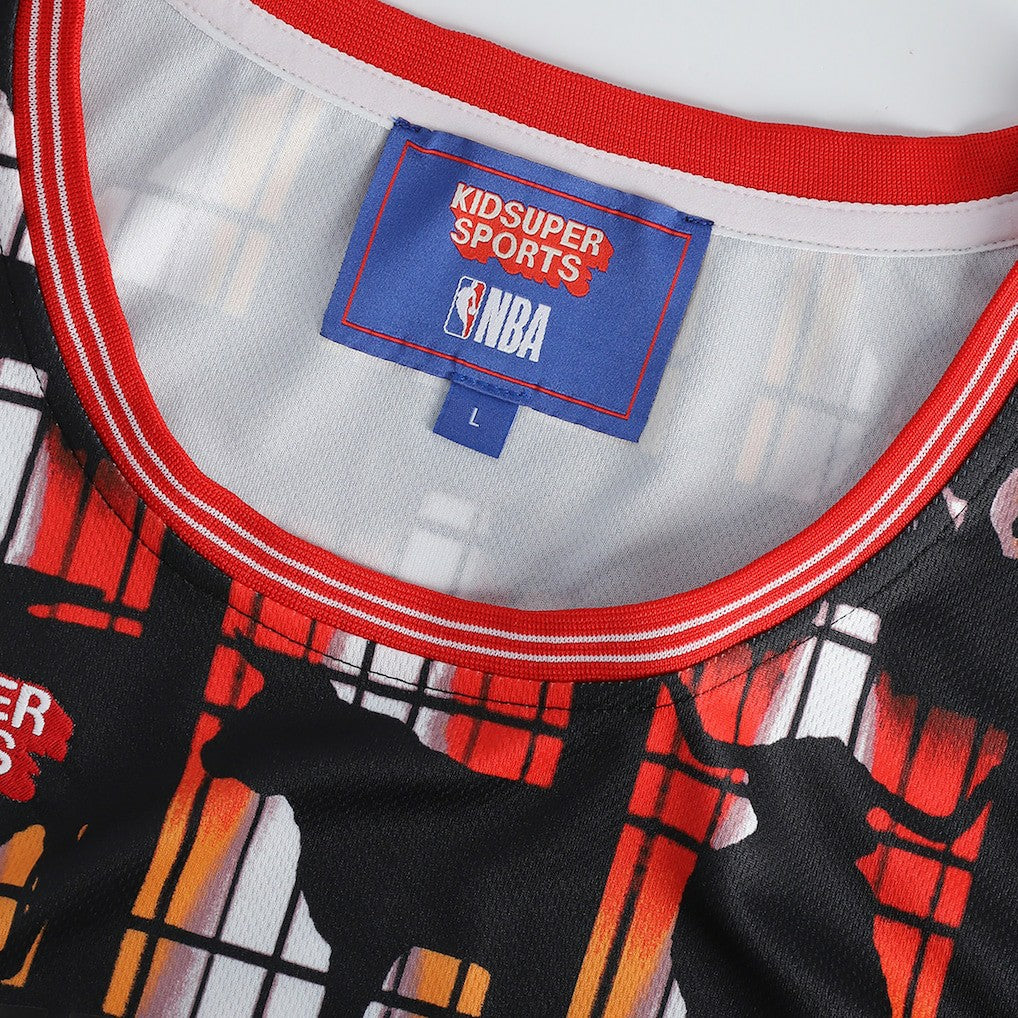 Chicago Bulls NBA & KidSuper Studios Unisex Hometown Jersey Red
