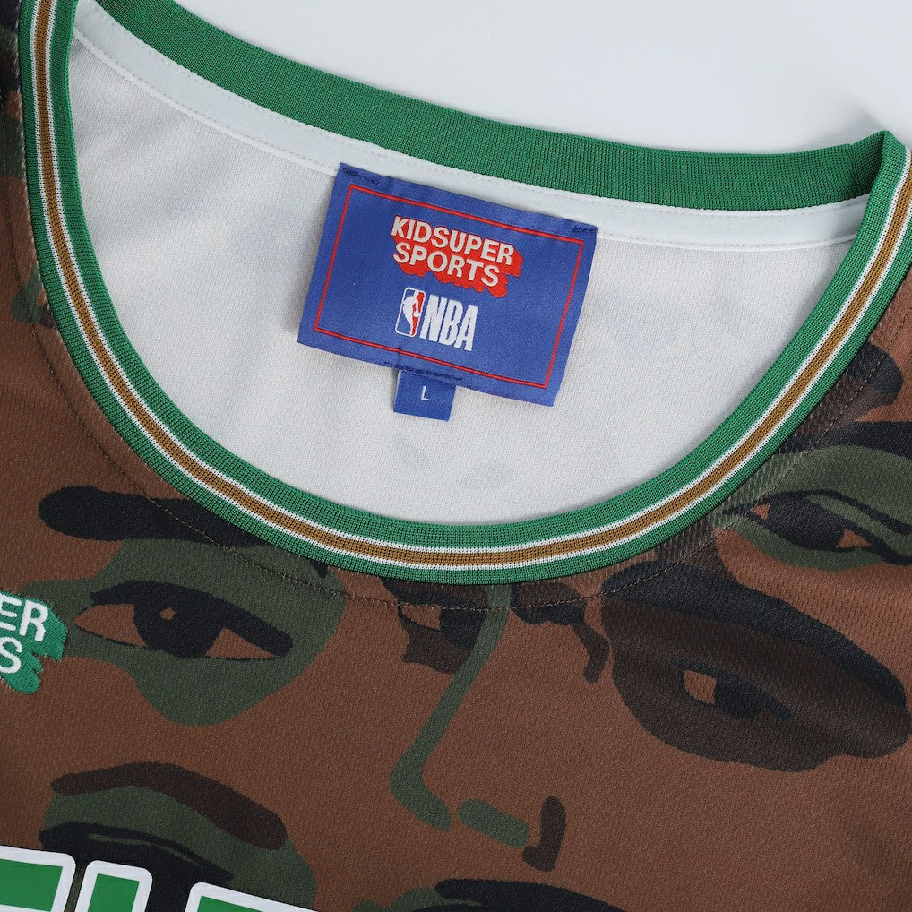 Boston Celtics NBA & KidSuper Studios Unisex Hometown Jersey Brown