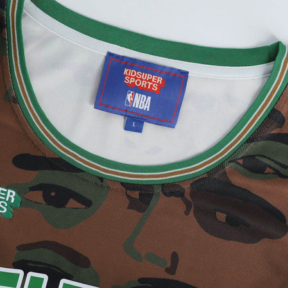 Boston Celtics NBA & KidSuper Studios Unisex Hometown Jersey Brown