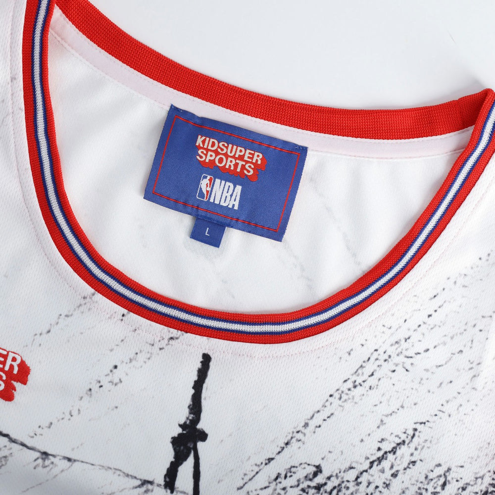 LA Clippers NBA & KidSuper Studios Unisex Hometown Jersey Gray