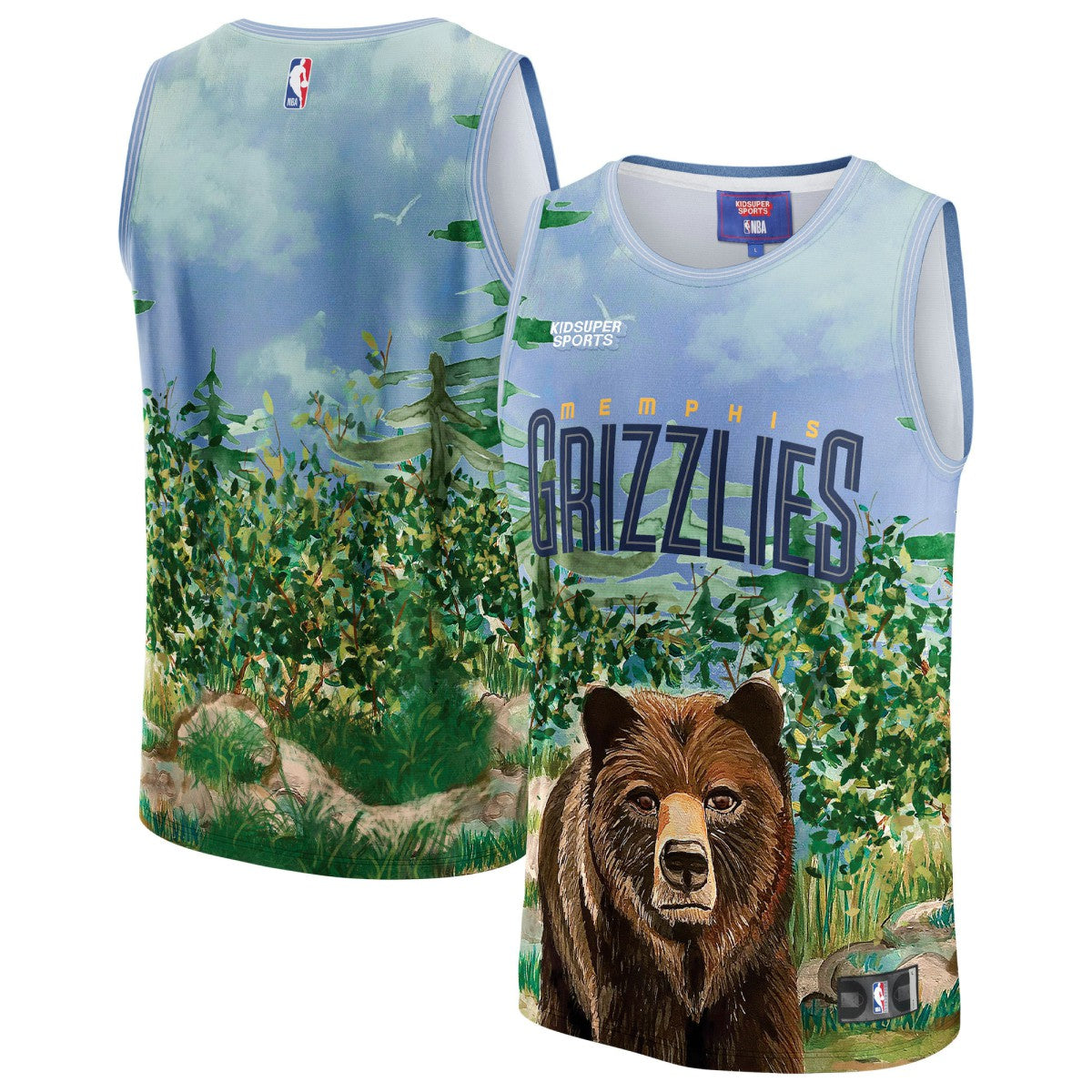 Memphis Grizzlies NBA & KidSuper Studios Unisex Hometown Jersey Teal