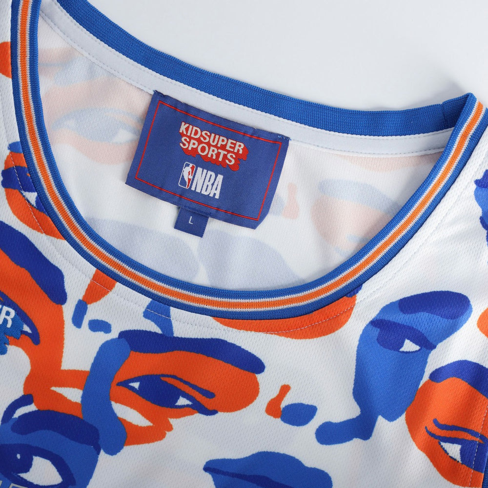 New York Knicks NBA & KidSuper Studios Unisex Hometown Jersey White