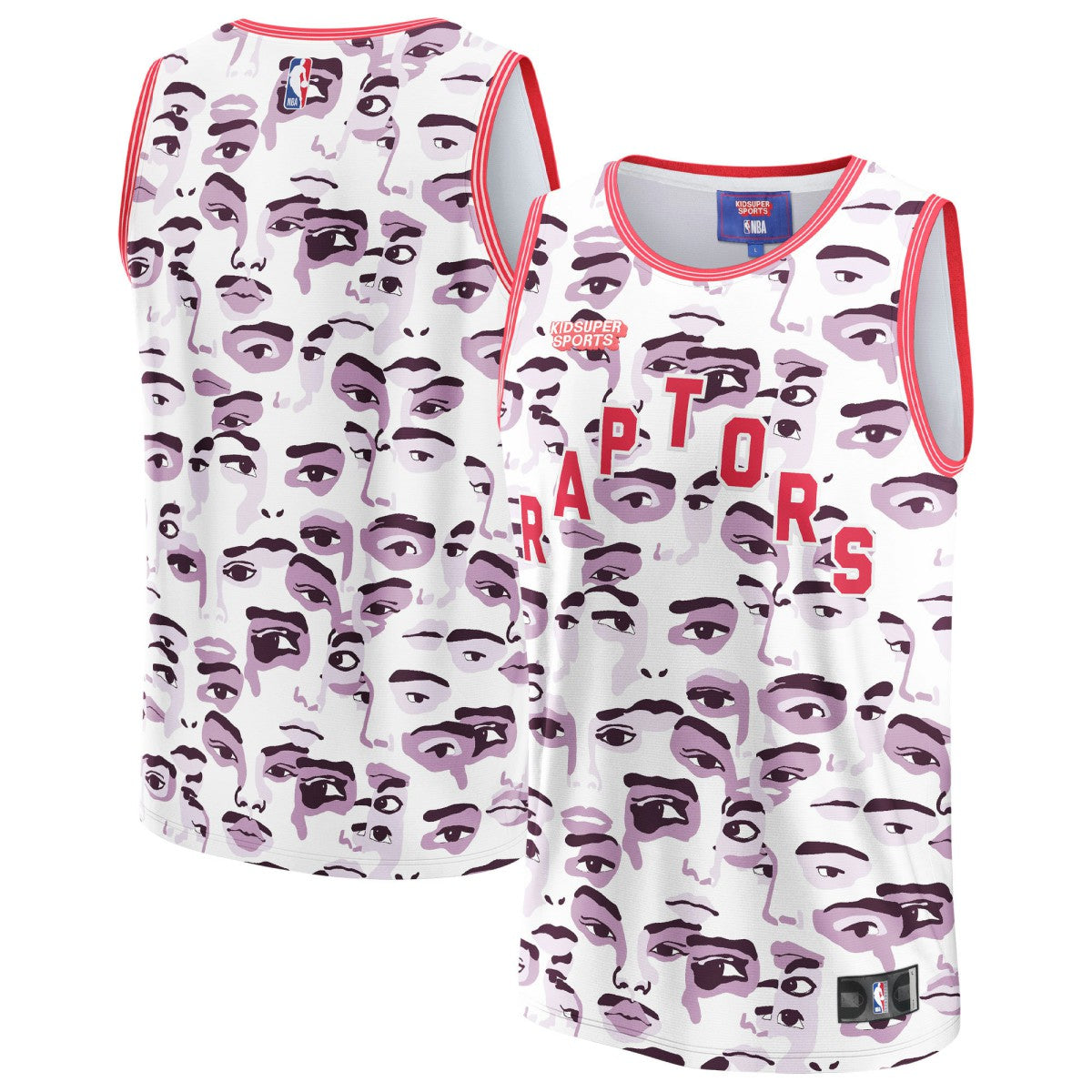 Toronto Raptors NBA & KidSuper Studios Unisex Hometown Jersey White