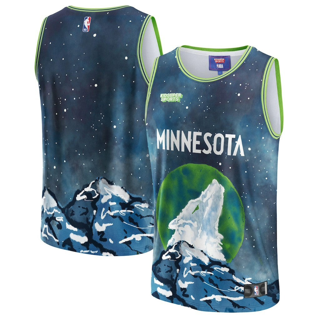 Minnesota Timberwolves NBA & KidSuper Studios Unisex Hometown Jersey Blue