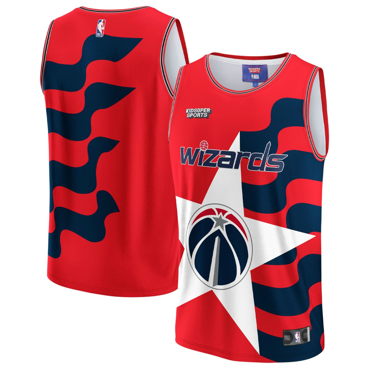 Washington Wizards NBA & KidSuper Studios Unisex Hometown Jersey Red
