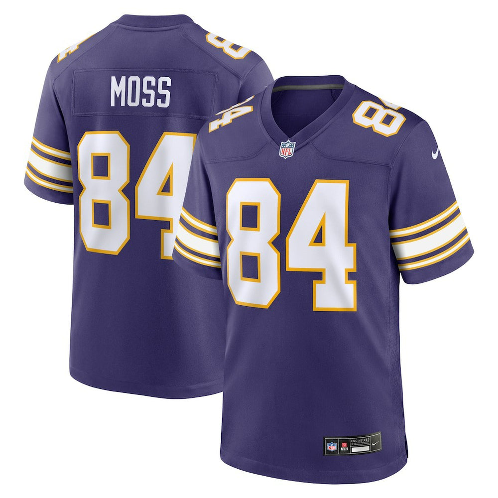 NFL Randy Moss Minnesota Vikings Classic Retired Player Game Jersey - Purple