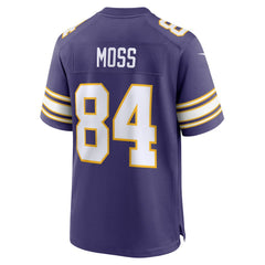 NFL Randy Moss Minnesota Vikings Classic Retired Player Game Jersey - Purple