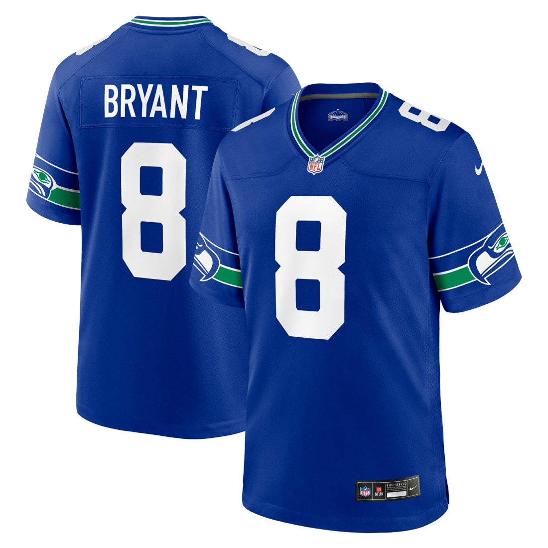 Coby Bryant Seattle Seahawks Throwback Player Game Jersey Royal