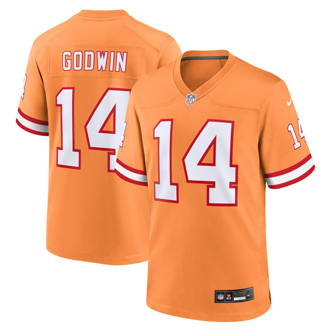Chris Godwin Tampa Bay Buccaneers Throwback Game Jersey Orange