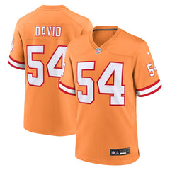 Lavonte David Tampa Bay Buccaneers Throwback Game Jersey Orange