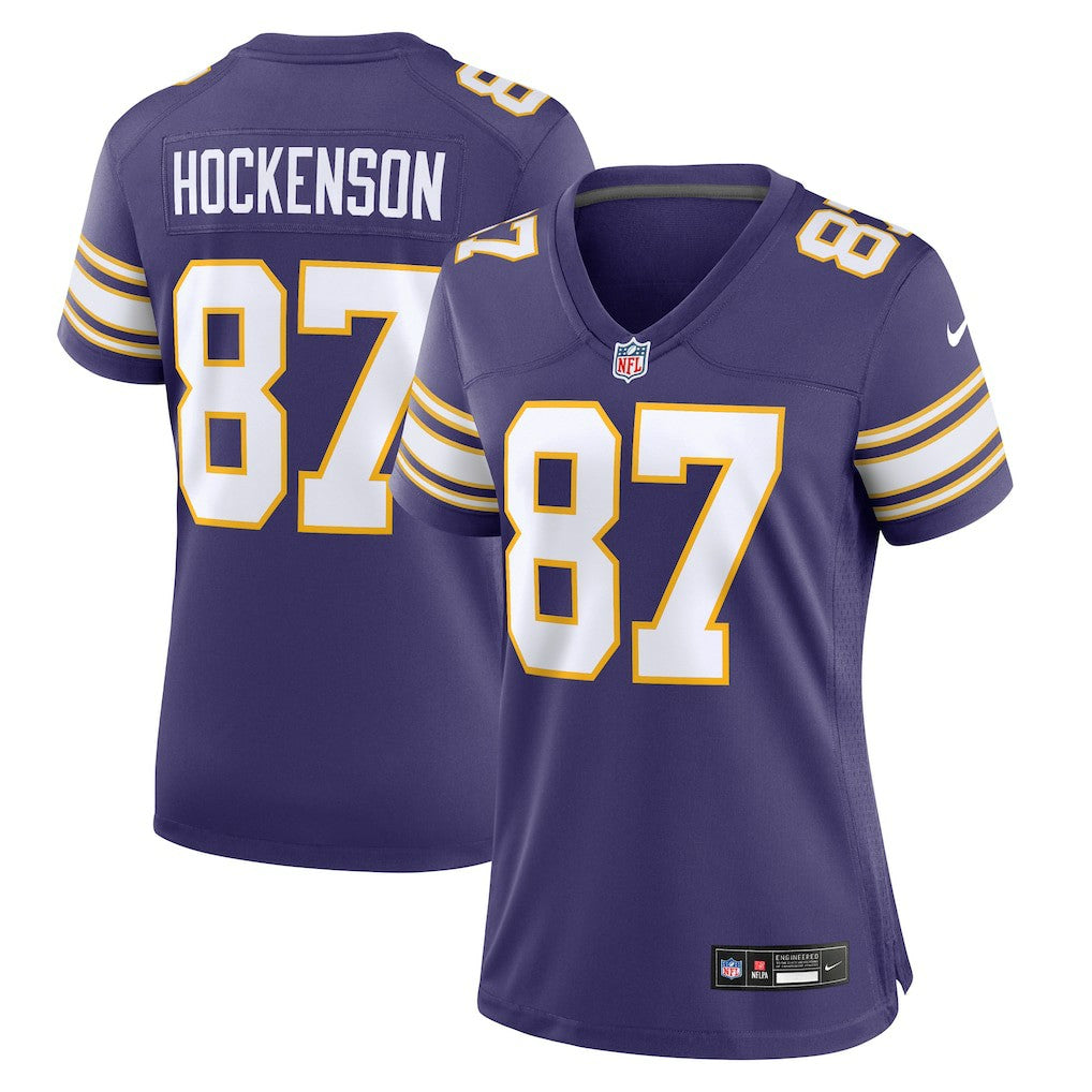 NFL T.J. Hockenson Minnesota Vikings Women's Player Jersey - Purple