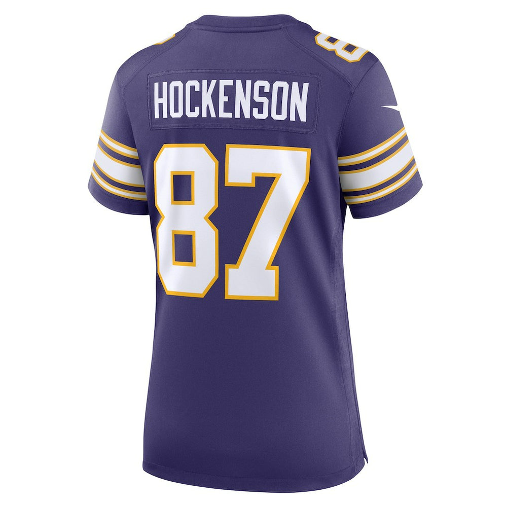 NFL T.J. Hockenson Minnesota Vikings Women's Player Jersey - Purple