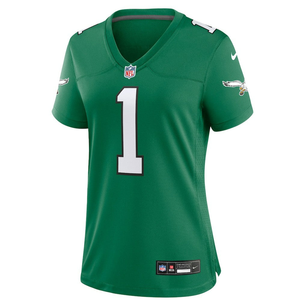 Jalen Hurts Philadelphia Eagles Women's Game Player Jersey Kelly Green