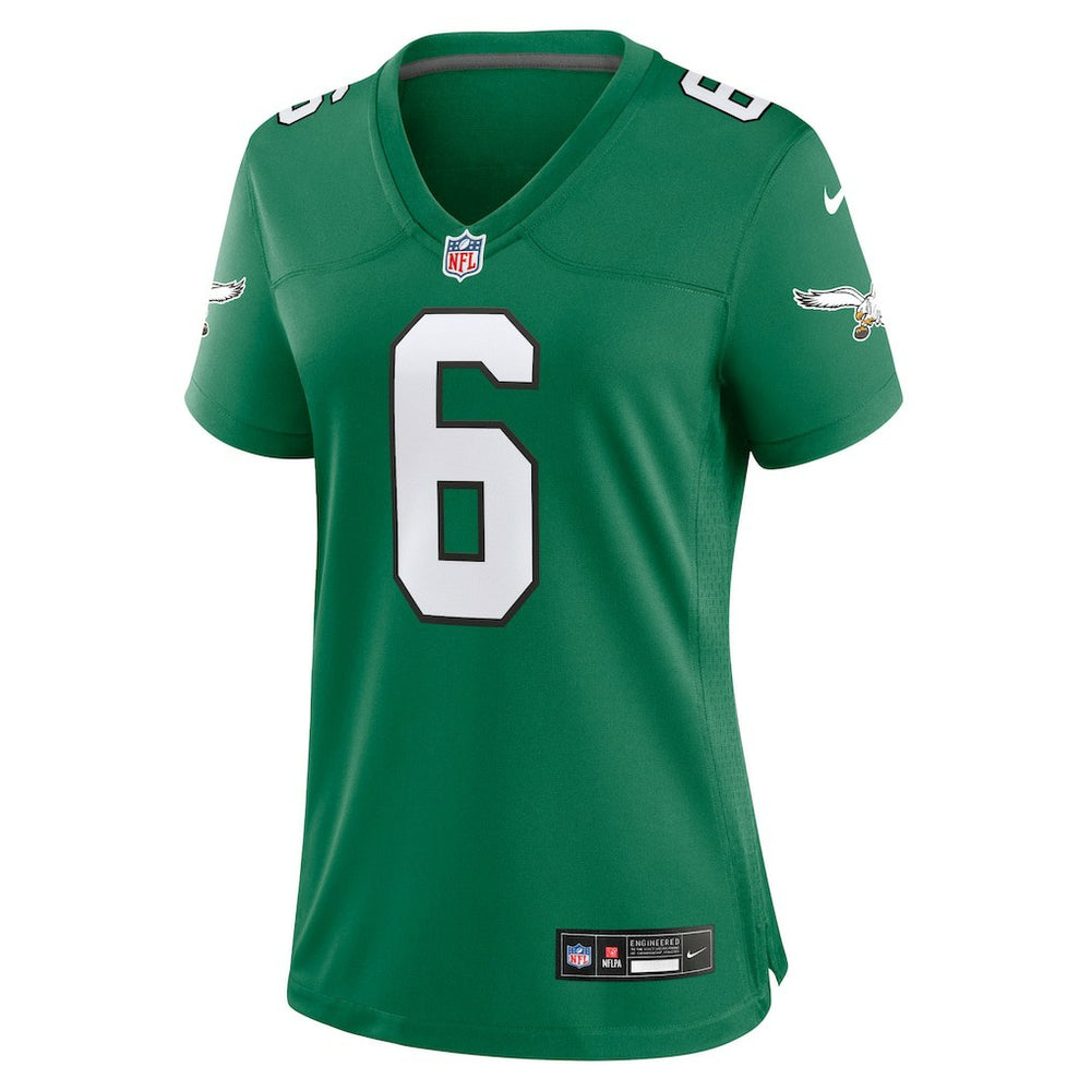 DeVonta Smith Philadelphia Eagles Women's Player Jersey Kelly Green