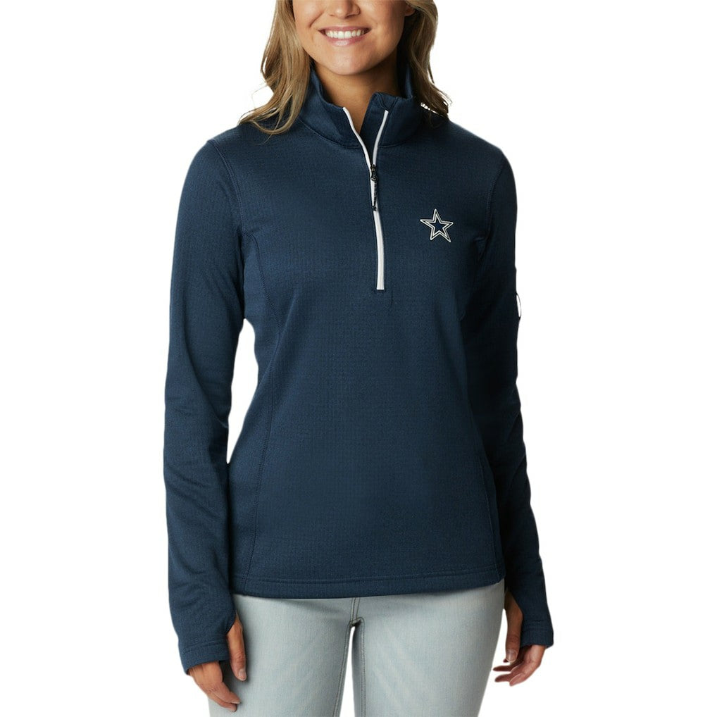 Dallas Cowboys Women's Park View Omni-Wick Half-Zip Top Navy